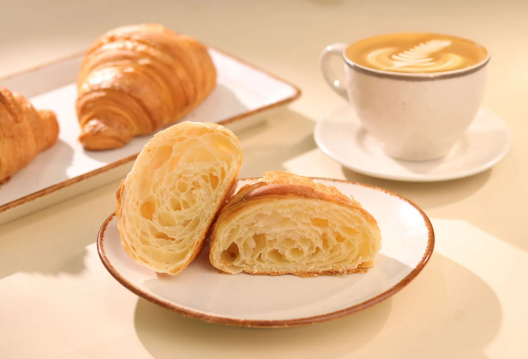 croissants and coffee